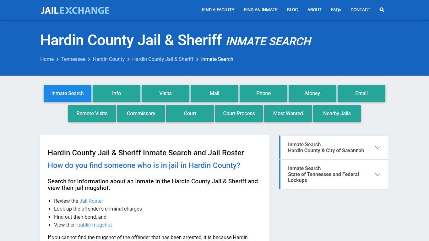 Hardin County Inmate Search | Arrests & Mugshots | TN - Jail Exchange